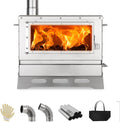 Portable Wood Stove with View Glass for Outdoor Comfort