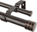 Double Curtain Rods 36 to 72 in Telescoping Double Rod - Heavy Duty