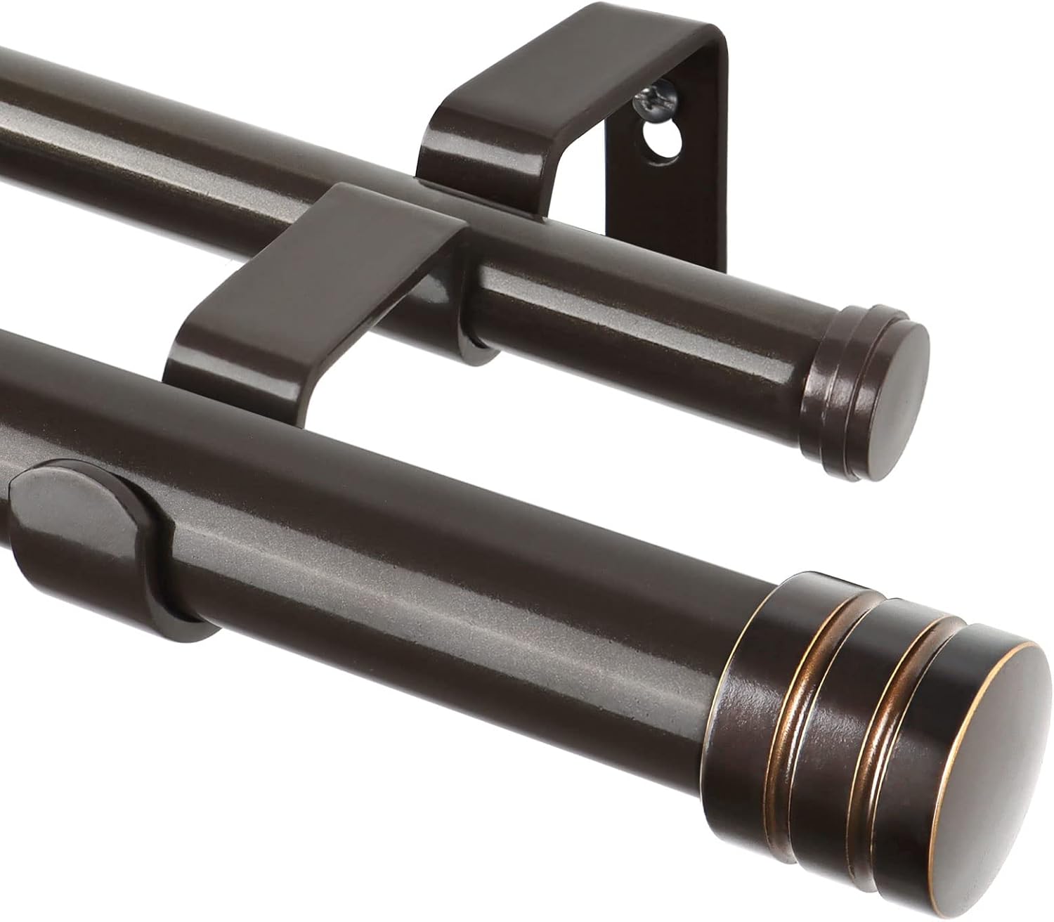 TONIAL 1 Inch Double Curtain Rods for Stylish Window Decor