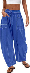 Barrel Sweatpants High Waisted Wide Leg Pants - Comfortable Everyday