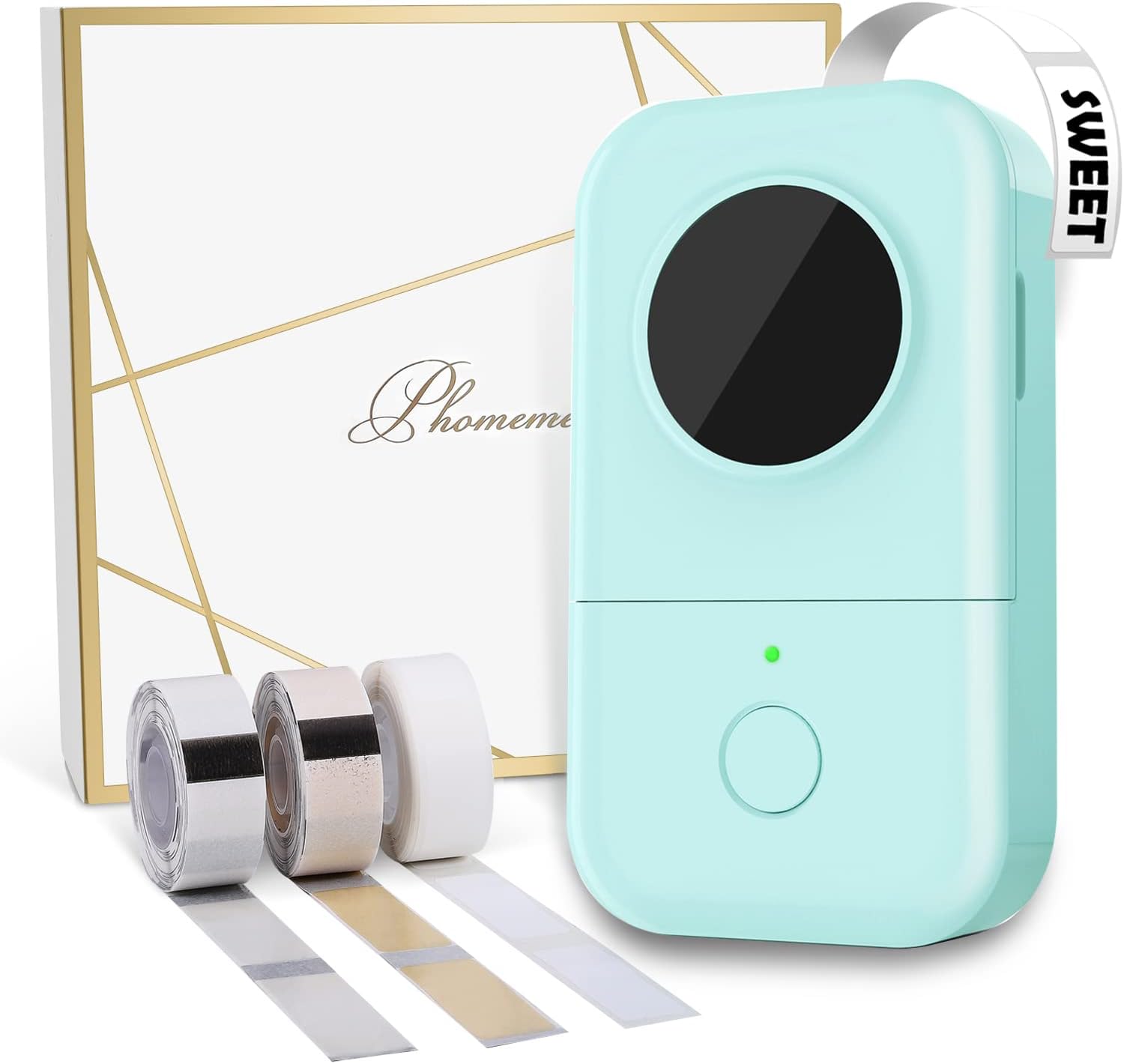 Phomemo D30 Mini Label Maker - Portable Inkless Bluetooth Printer