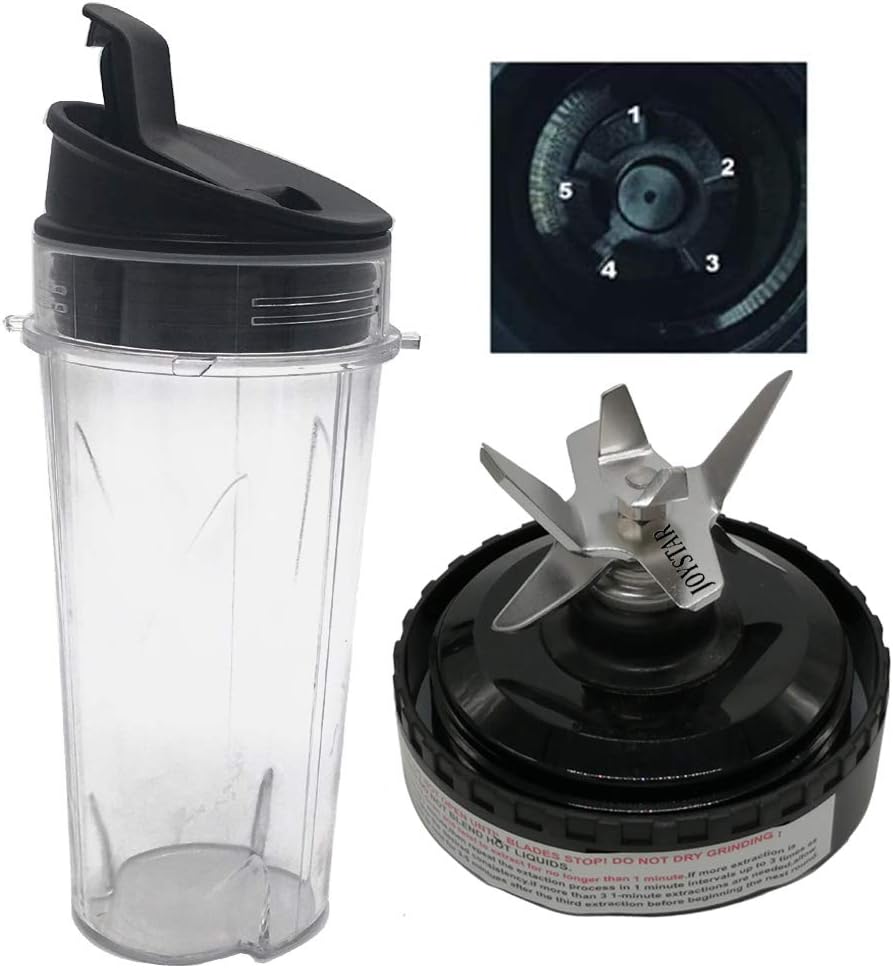 Enhanced Blender Blades & Cups Set for Ninja Fit 700W