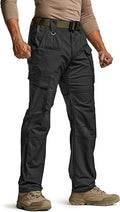 CQR Men's Flex Ripstop Tactical Pants - Water Resistant Stretch