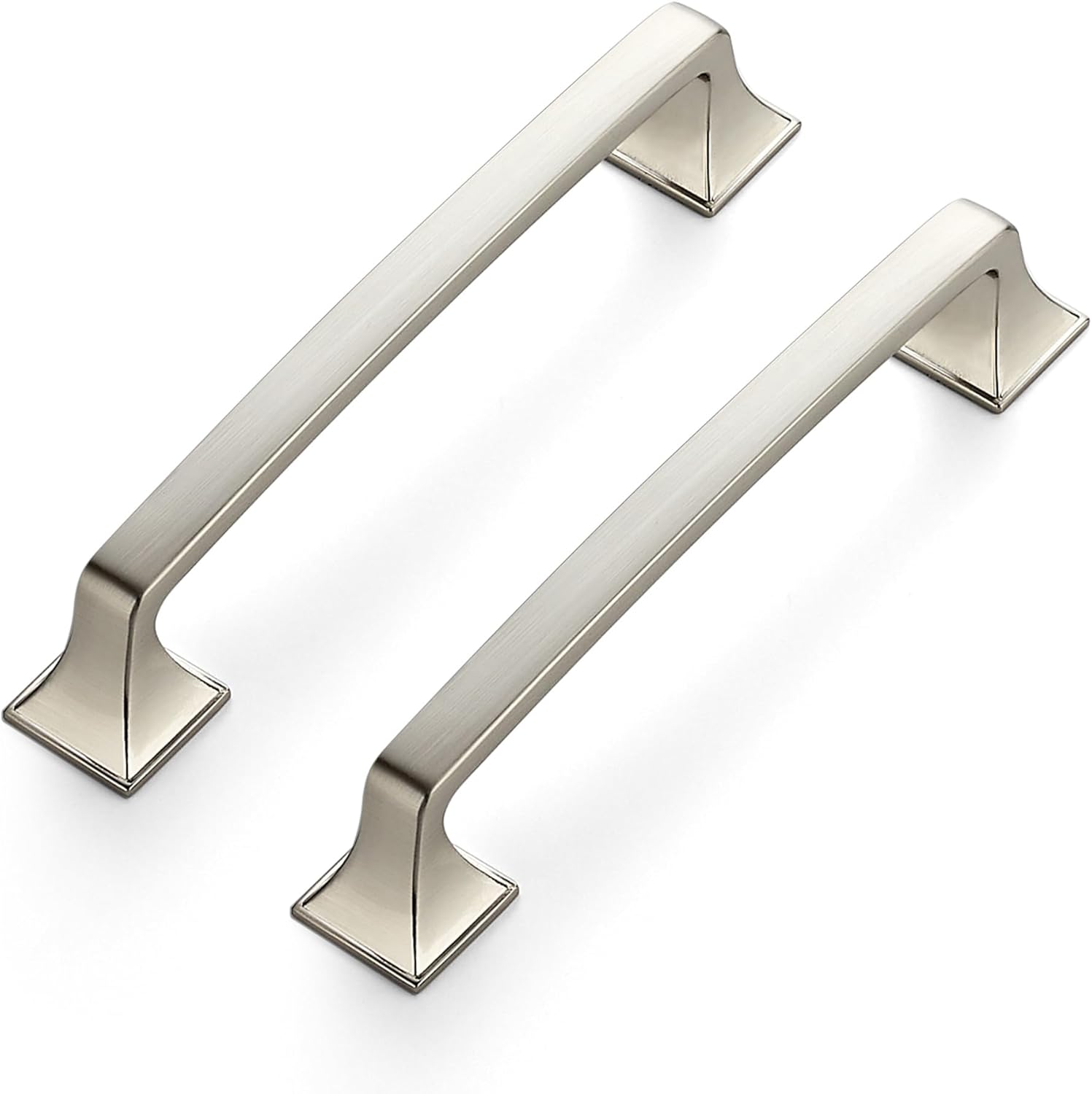 Ravinte 25 Pack Solid 5in Square Foot Arch Pulls for Cabinets