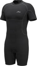 2mm Neoprene Shorty Wetsuit for Men - Back Zip Short Wet Suit