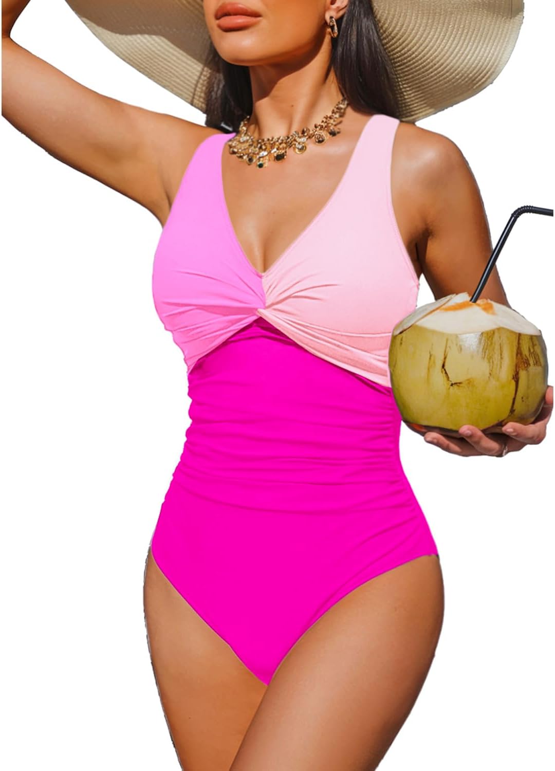 Holipick Women Tummy Control One Piece Swimsuit for All Sizes