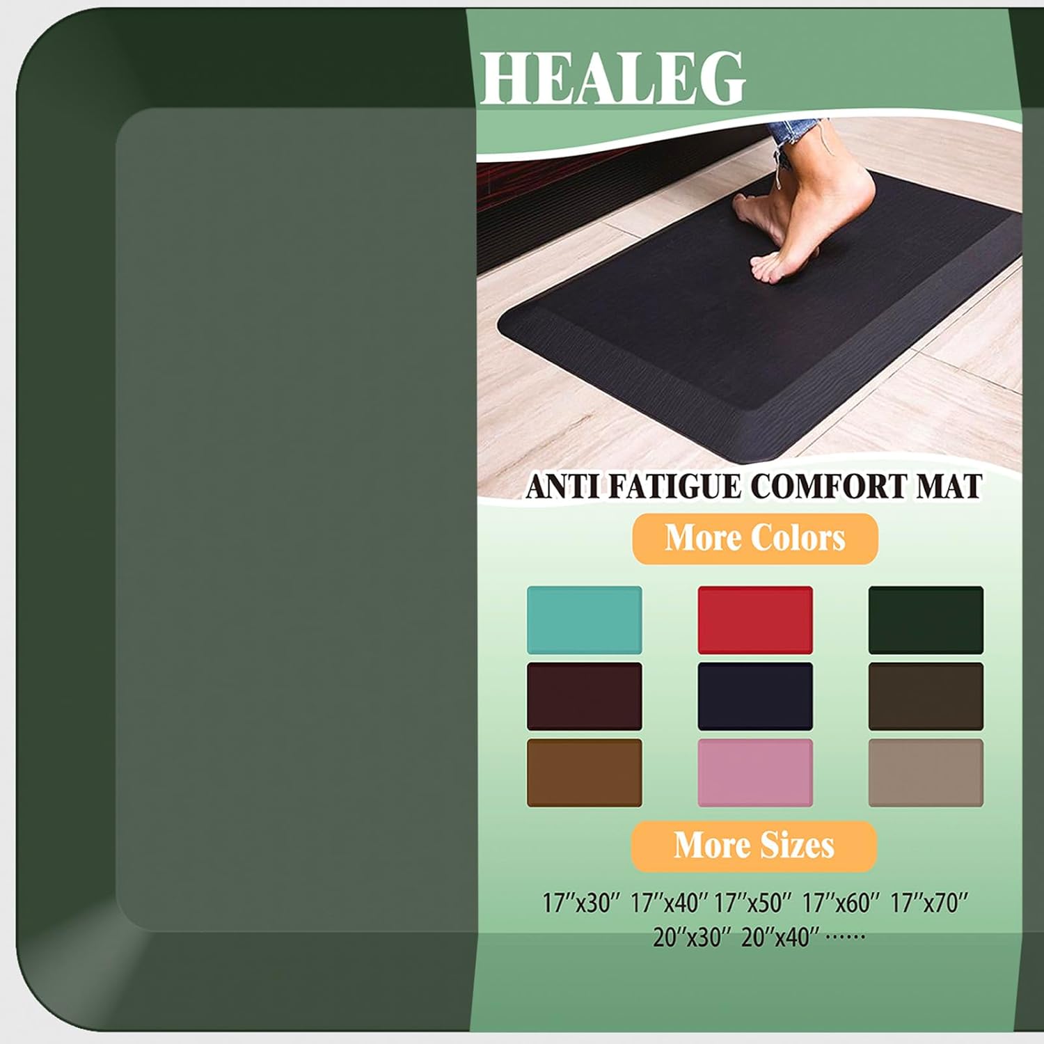 1in Extra Thick Anti Fatigue Floor Mat for Comfort and Support