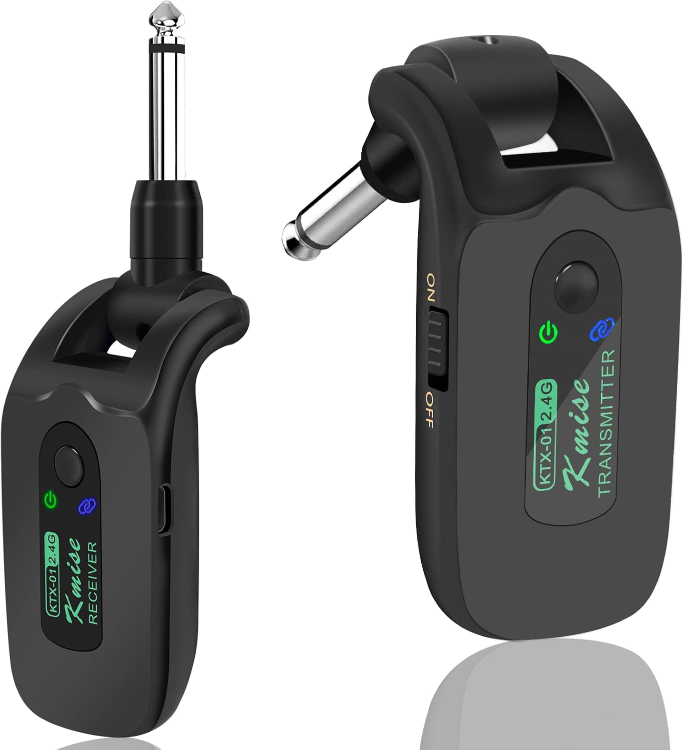 Kmise Wireless Guitar System with 100 Feet Range and 10h Battery
