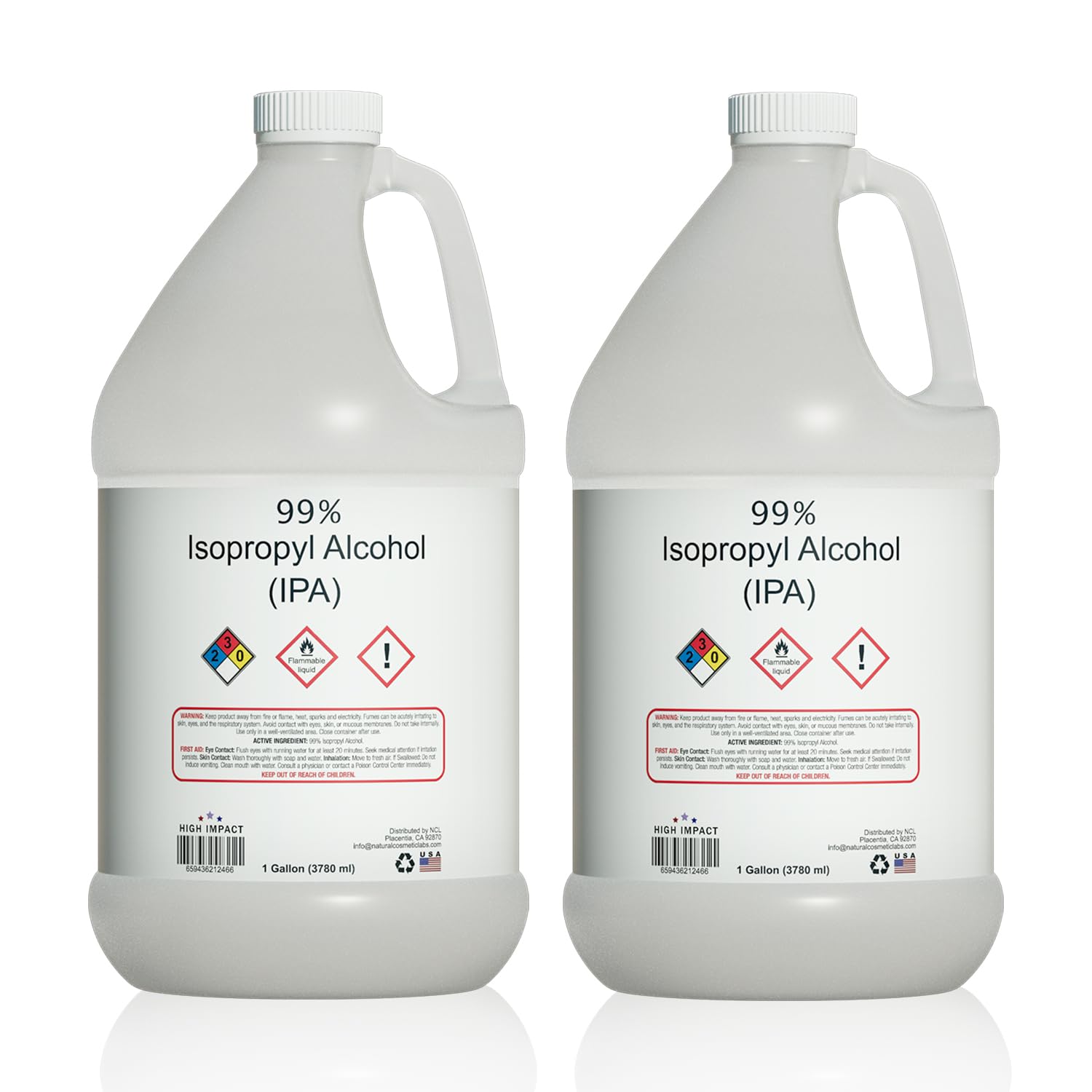 High Impact 99% Isopropyl Alcohol Gallon - Perfect for Home and Lab