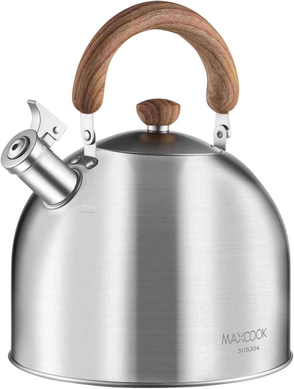 18/8 Stainless Steel Whistling Tea Kettle for Stovetop Use