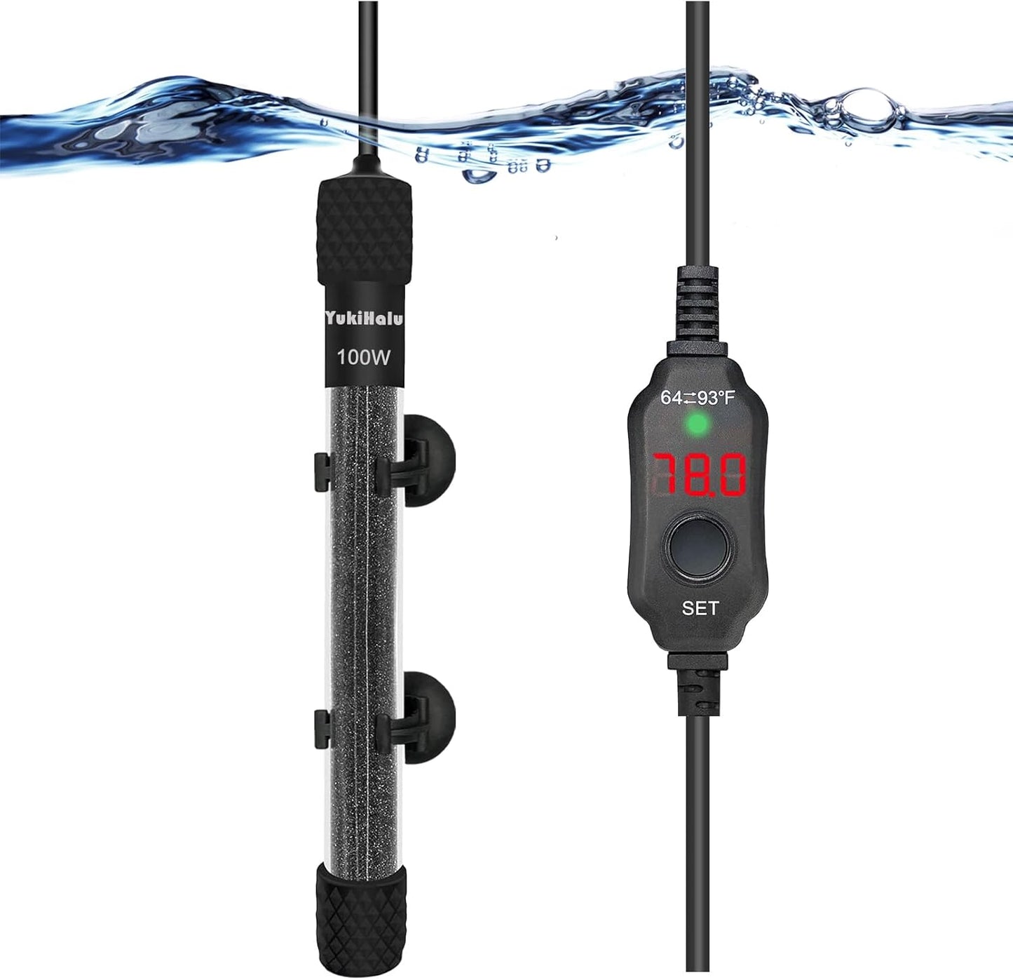 YukiHalu Mini Aquarium Heater - Precise Temperature Control