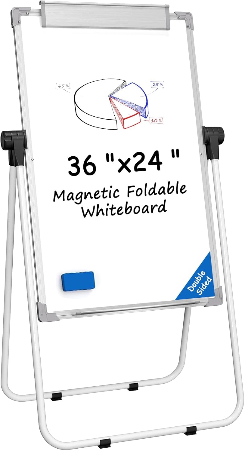 MaxGear 36in x 24in Magnetic Portable Dry Erase Board for All