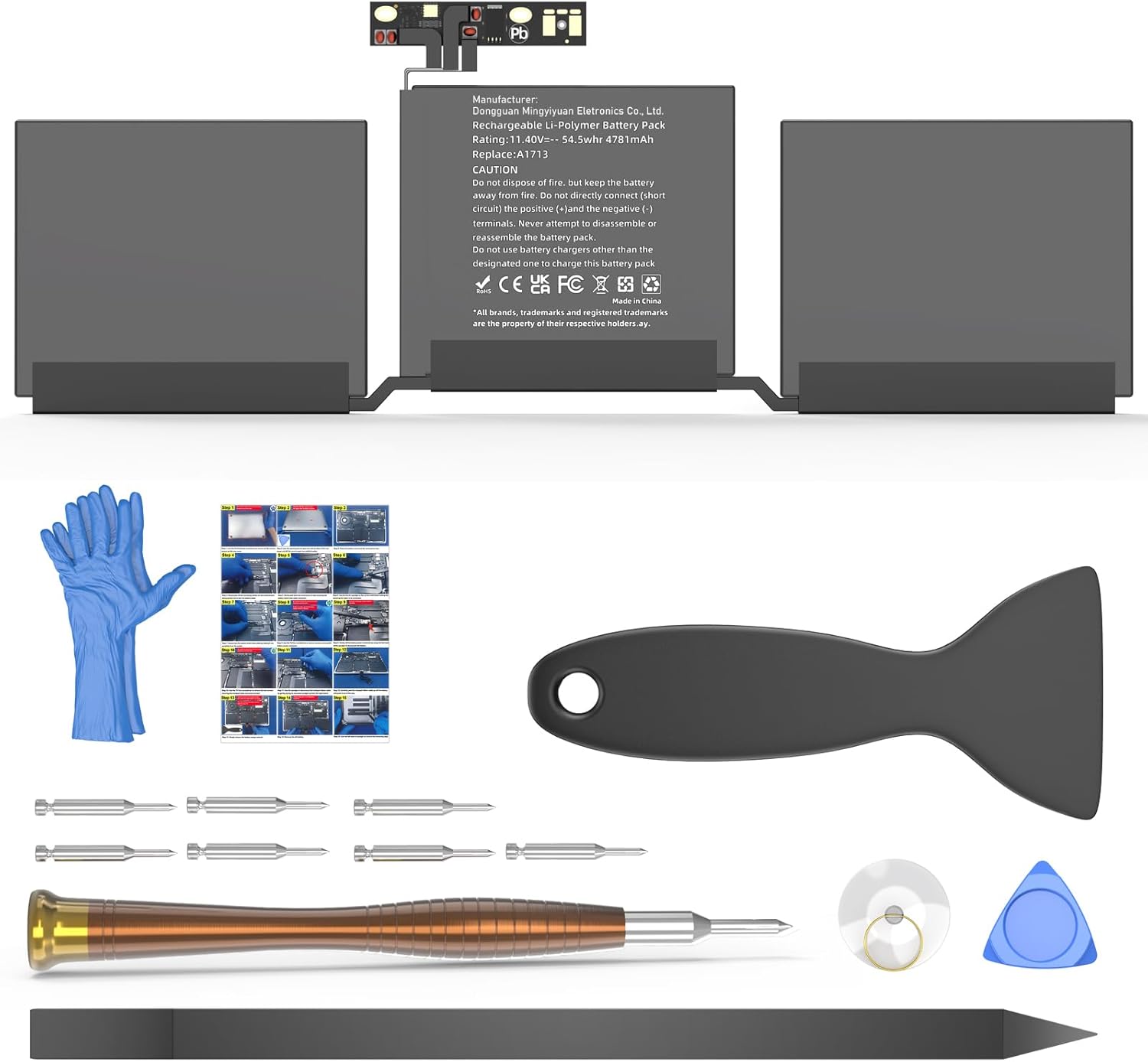 A1708 Battery Replacement for MacBook Pro 13 inch Models