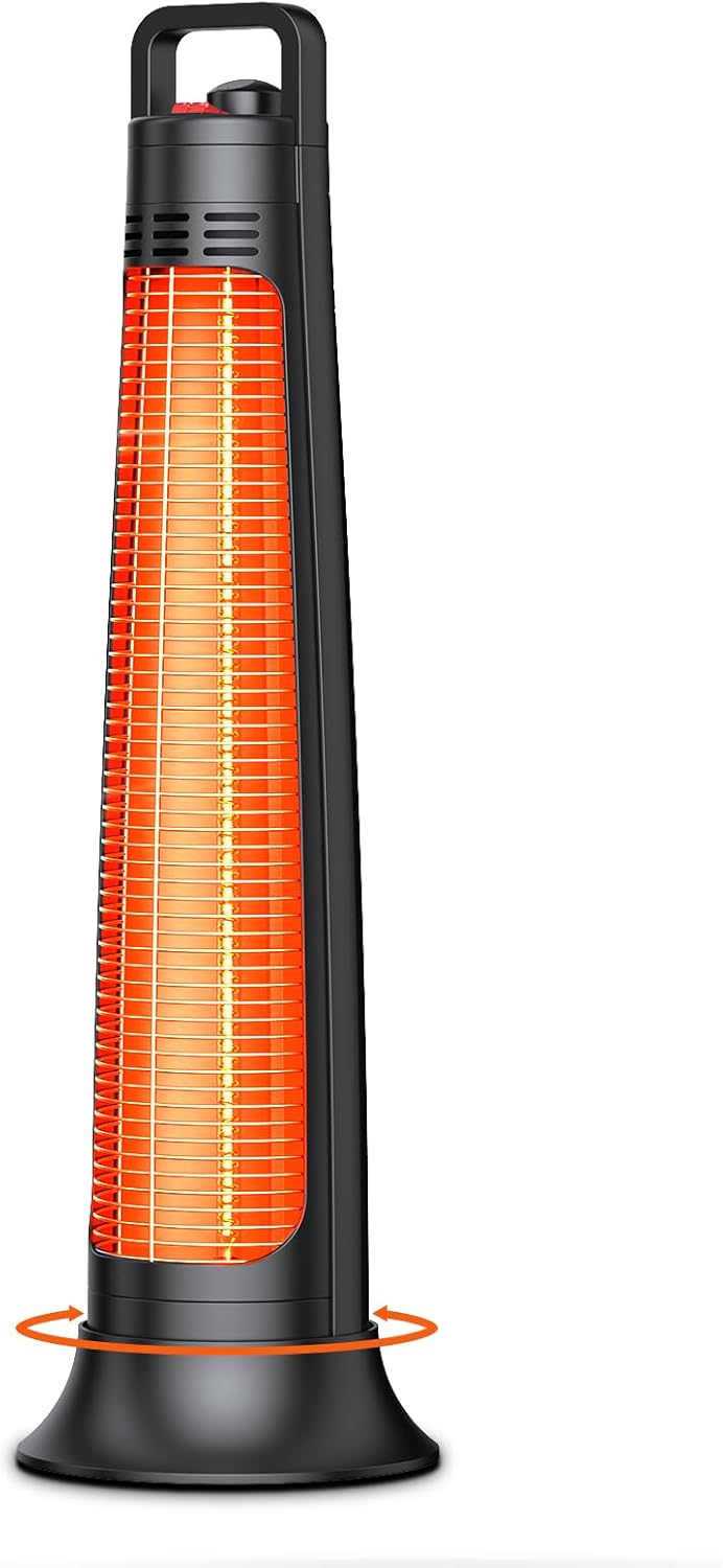 Outdoor Patio Heater with 60 Oscillation for Indoor and Outdoor Use