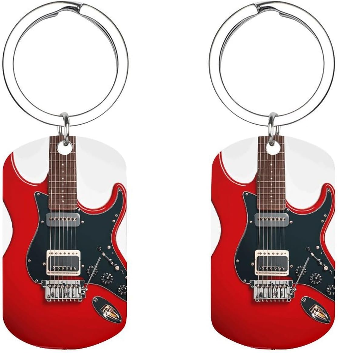 Personalized Electric Guitar Keychain - Premium Quality