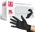 Synmax Black Vinyl Exam Gloves - Latex-Free & Powder-Free