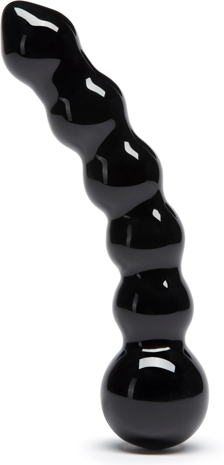 Sensual Glass Dildo for Couples | 7 Inch Beaded Pleasure Tool