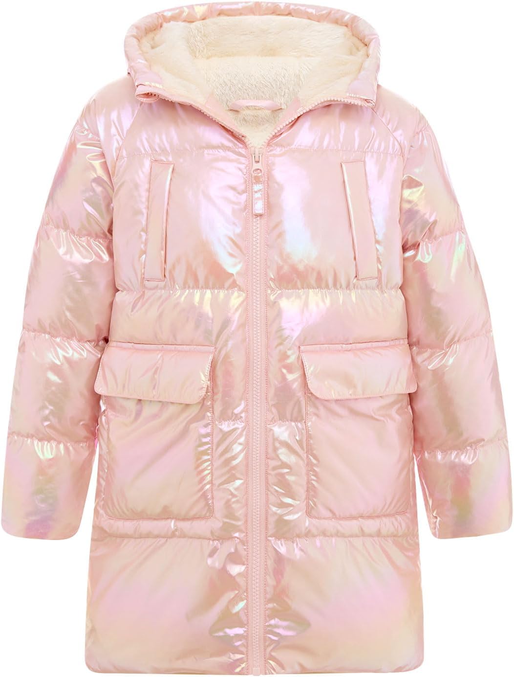 Cutemile Girls Winter Long Fleece Coat Parka Puffer Jacket
