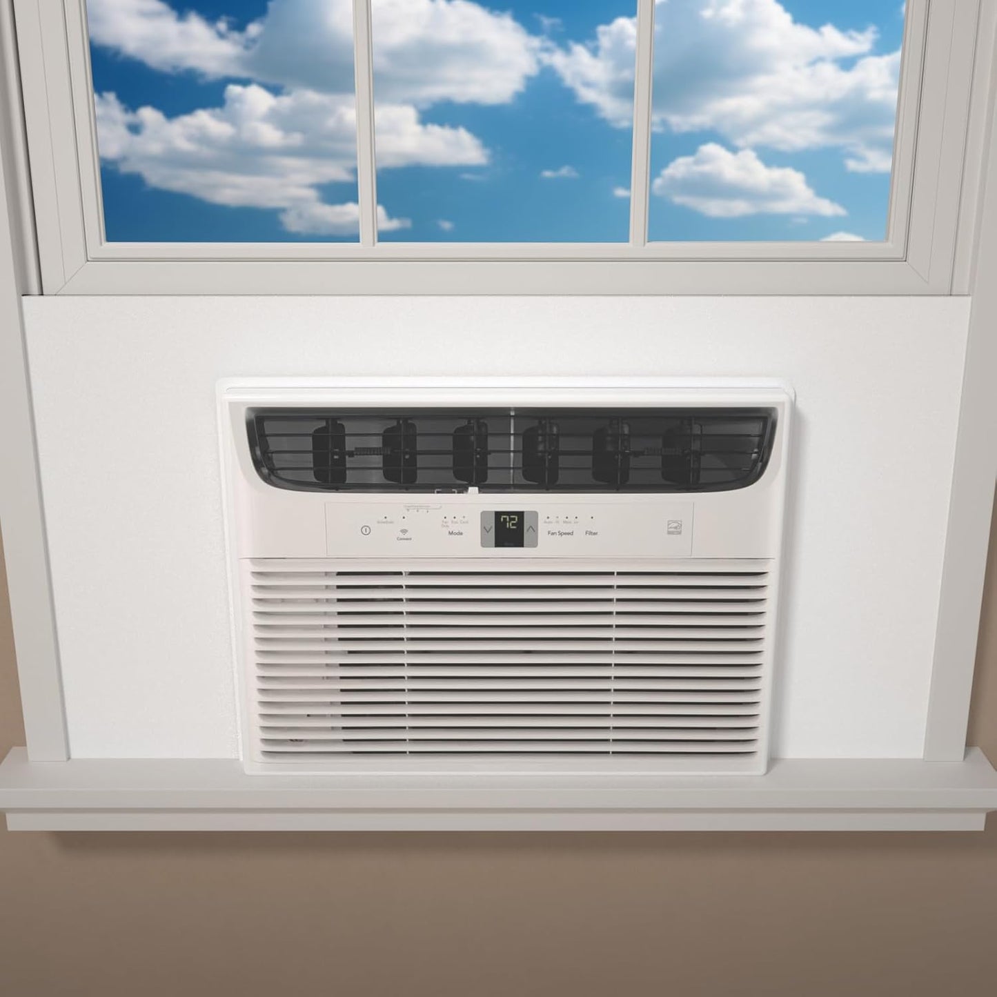Insulated Window AC Panel, Year-Round Comfort