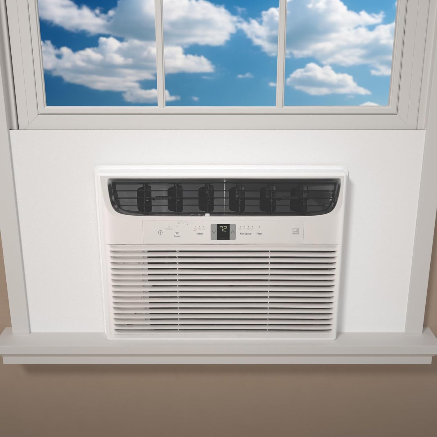 Insulated Window AC Panel, Year-Round Comfort