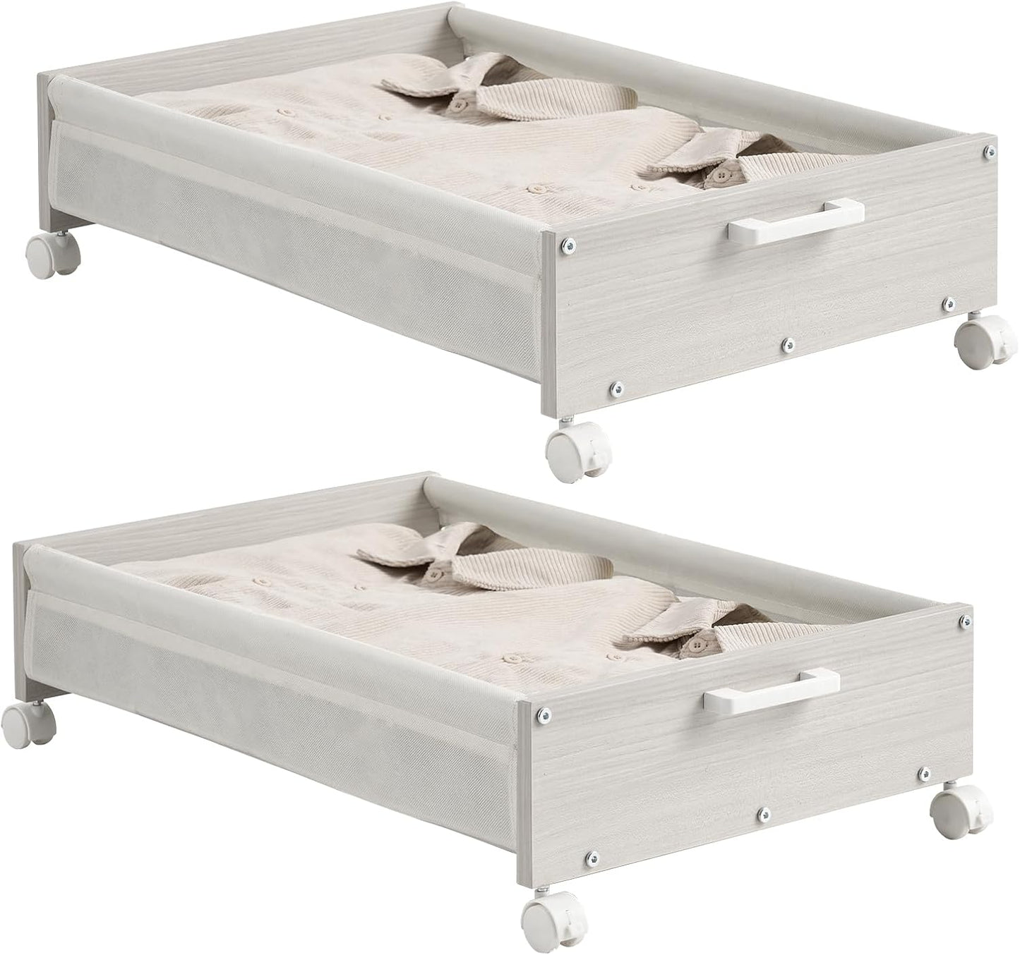Under Bed Storage with Wheels for Efficient Space Saving
