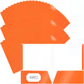 2 Pocket Glossy Paper Folders 50 Pack - Letter Size Presentation