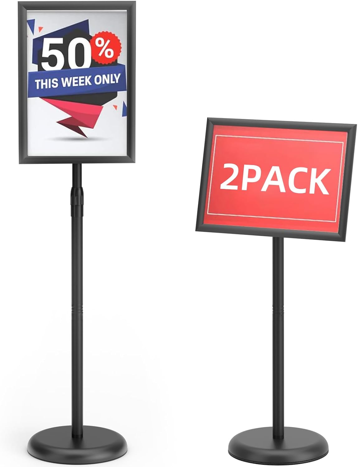 GUOHONG Heavy Duty Sign Stand for Adjustable Display Needs