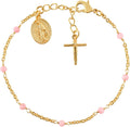 Gemstone Birthstone Bracelet for Women - Rosary Style 18K Gold