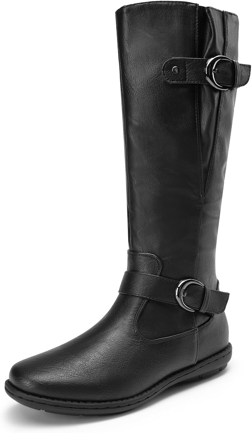 DREAM PAIRS Women's Faux Fur-Lined Knee High Winter Boots