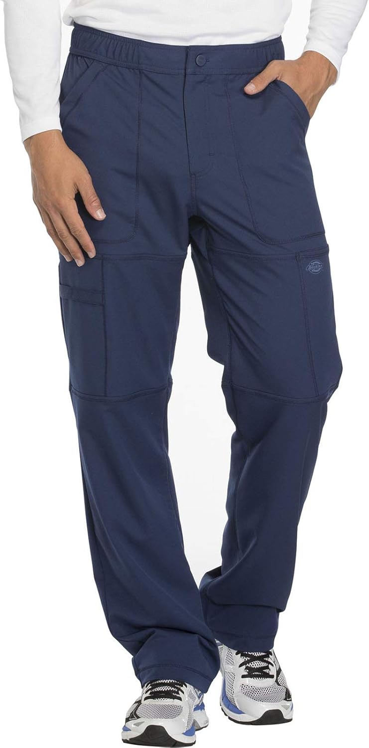 Dickies Dynamix Scrub Pants for Men with Zip Fly and Stretch