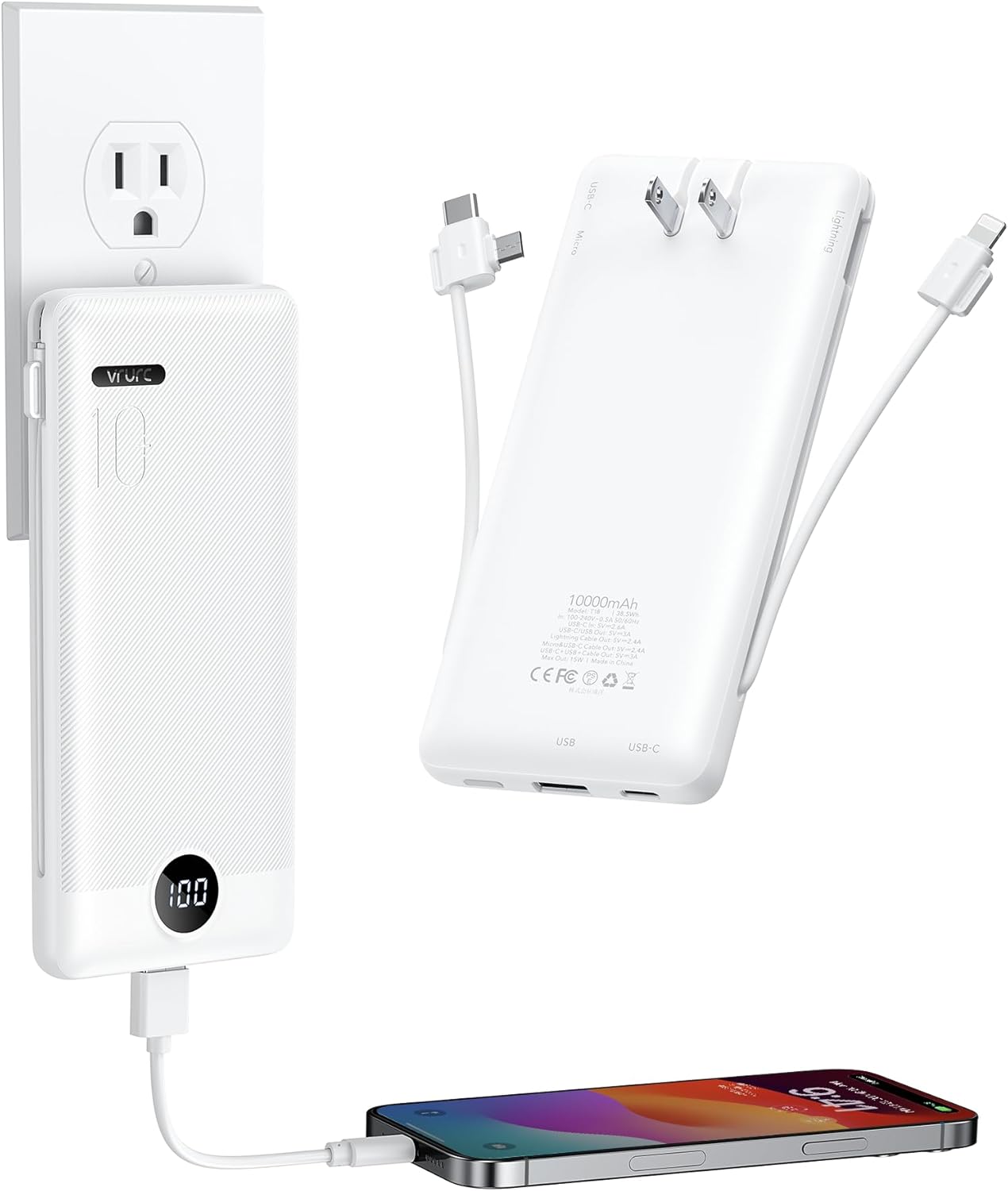 Fast Charging Slim Power Bank - 10000mAh