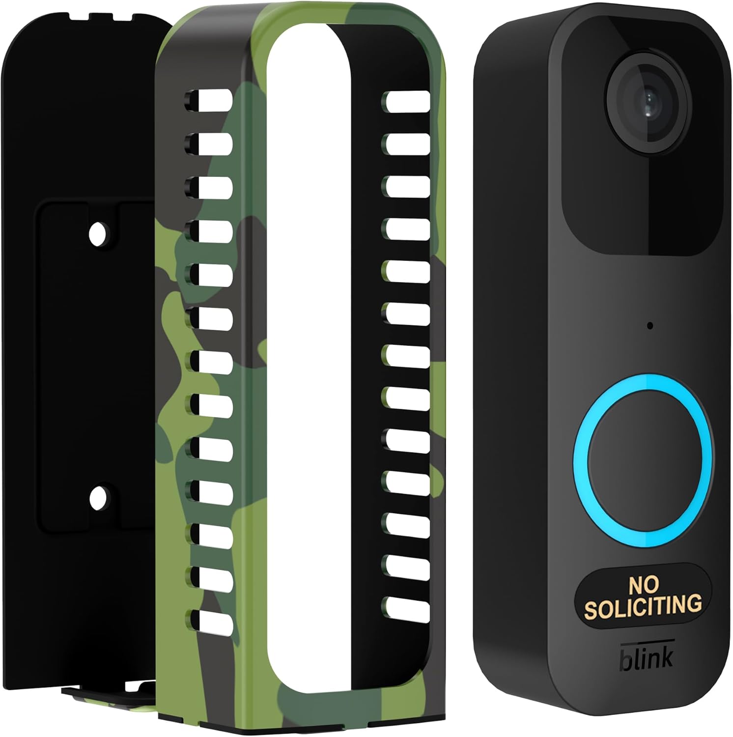 No-Drill Blink Doorbell Mount - Anti-Theft & Camo Design