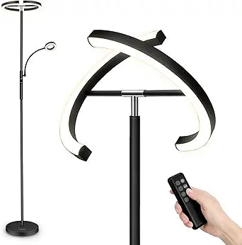 FIMEI Split Floor Lamp with Reading Light for Modern Spaces