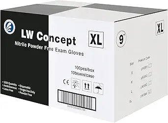 Black Nitrile Examination Gloves - Strong, Disposable, Powder-Free