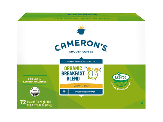Cameron's Coffee Single Serve Pods, Breakfast Blend, 72 Count