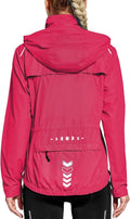 Women's Cycling Running Jacket with Hood - Lightweight Windproof