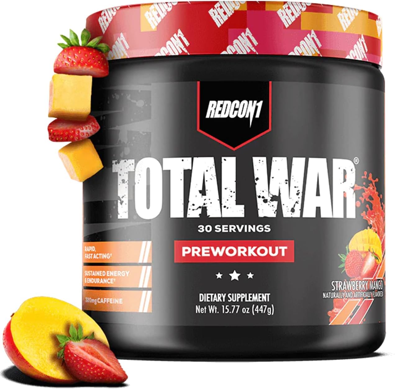 Total War Pre Workout Strawberry Mango for Unstoppable Energy