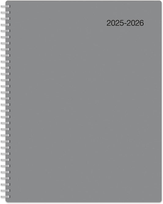 Office Depot 2025-2026 Academic Planner, Eco-Friendly, Gray, Monthly View
