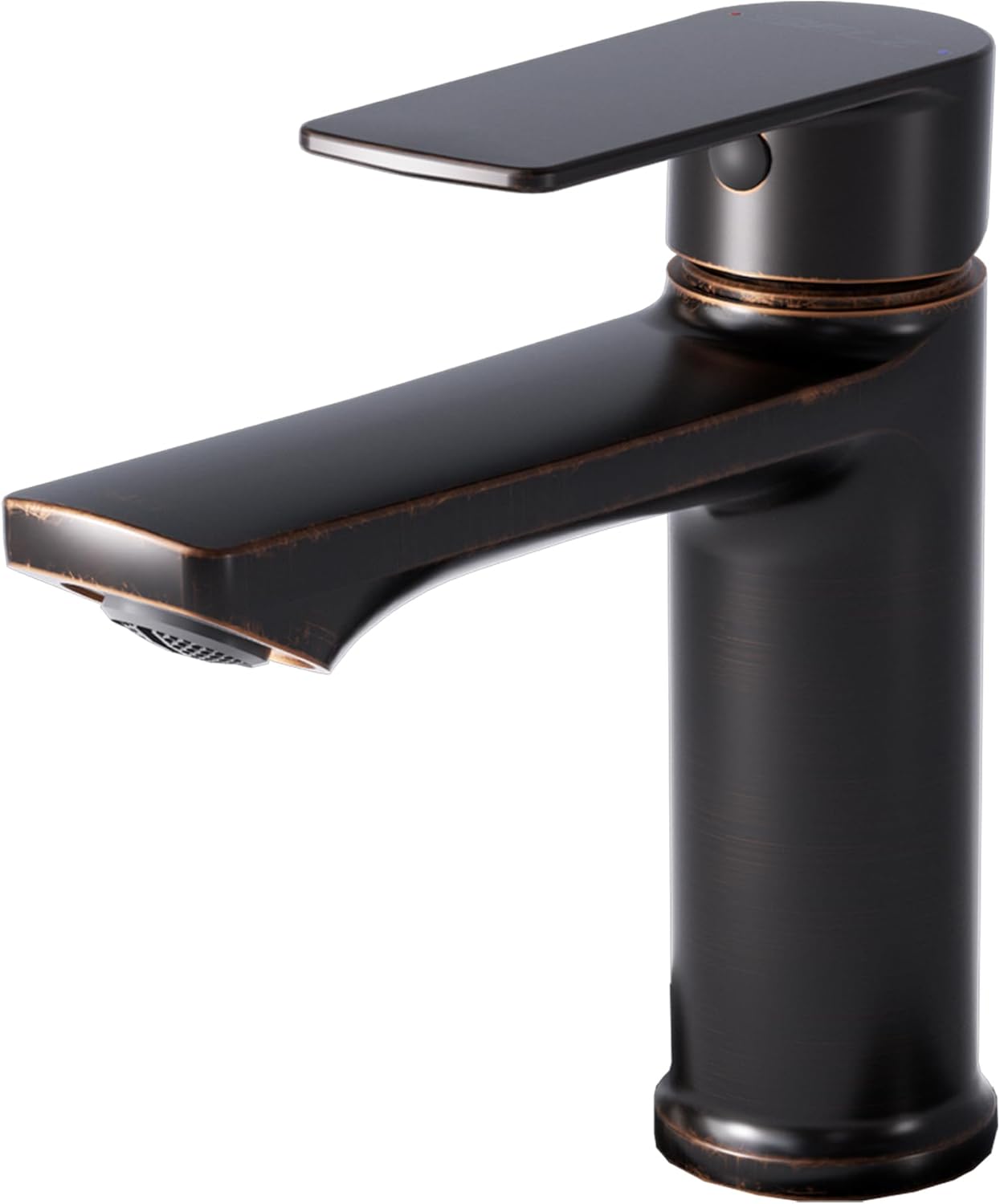 Modern Oil Rubbed Bronze Bathroom Faucet with Pop Up Drain