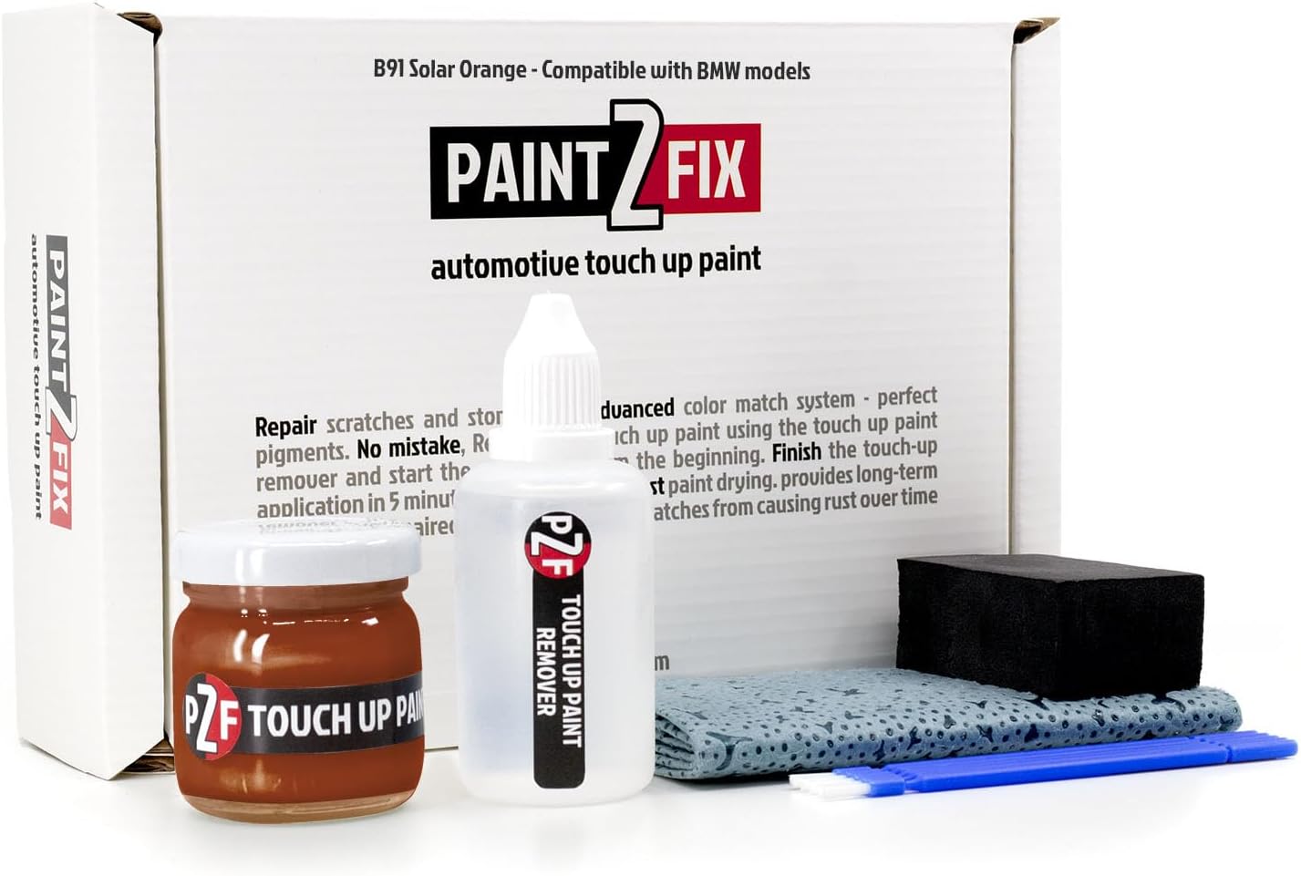 B91 Solar Orange Touch-Up Paint & Scratch Repair Kit for BMW