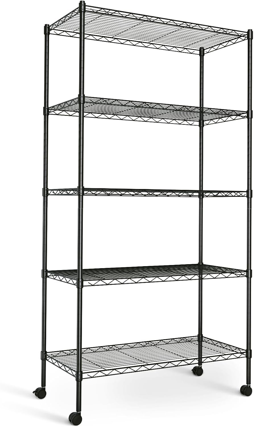 Heavy Duty 5-Tier Storage Shelves for Optimal Organization