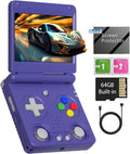 RG34XXSP Indigo Flip Retro Handheld Game Console - 5000+ Games