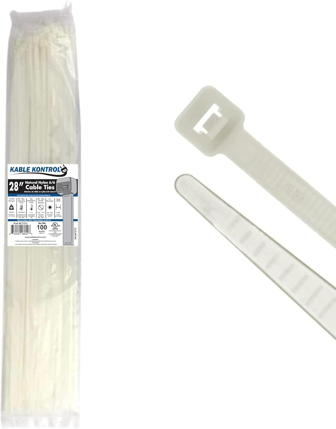 Kable Kontrol Heavy Duty Cable Zip Ties for All Your Needs