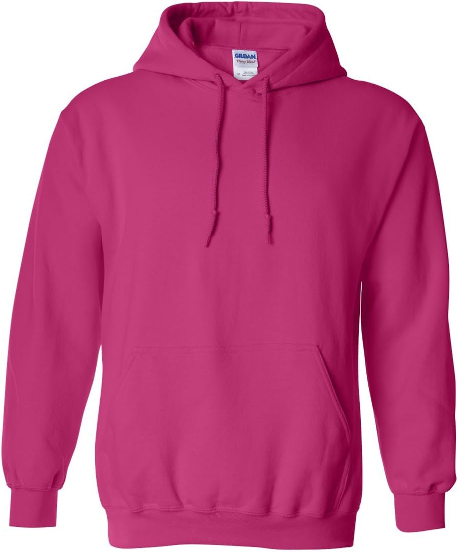 Gildan Heavy Blend Hoodie - Vibrant Heliconia - Lightweight & Cozy
