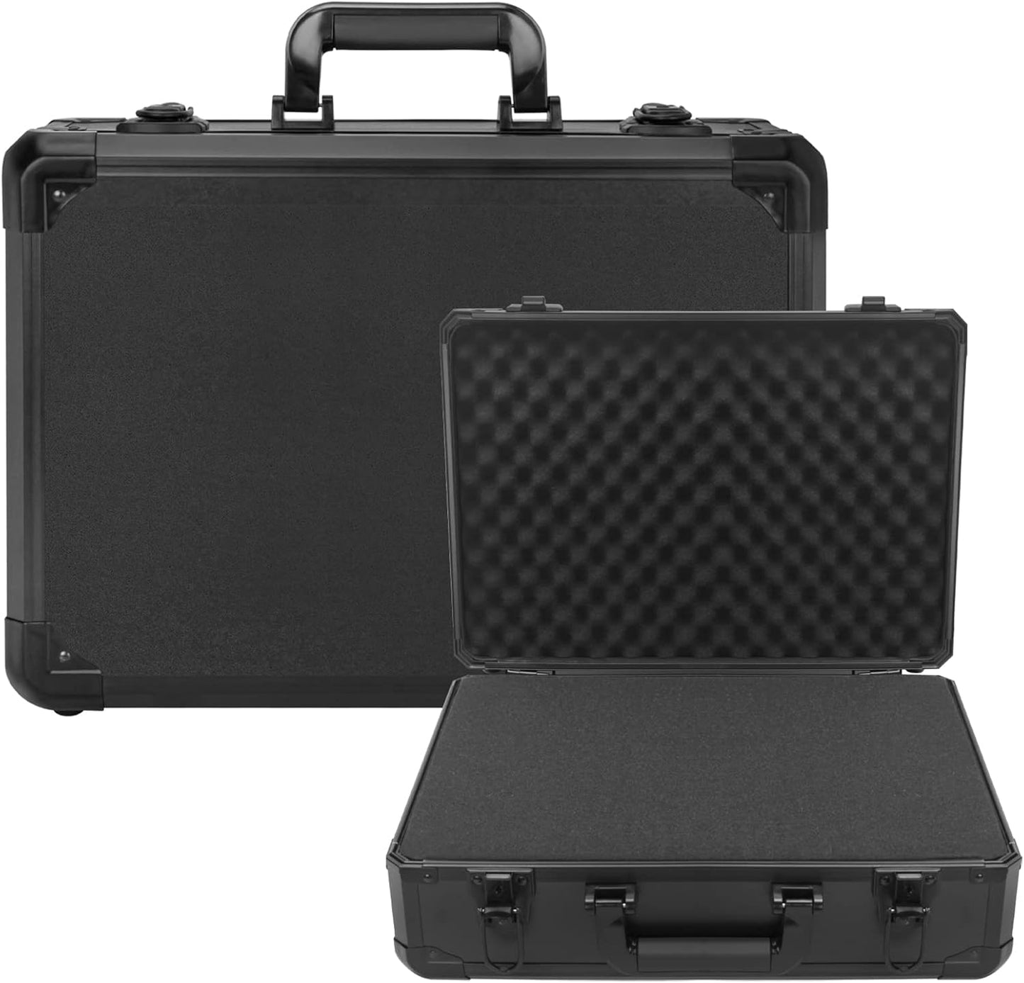 Matel Hard Case with Foam for Camera Gear and Tools Storage