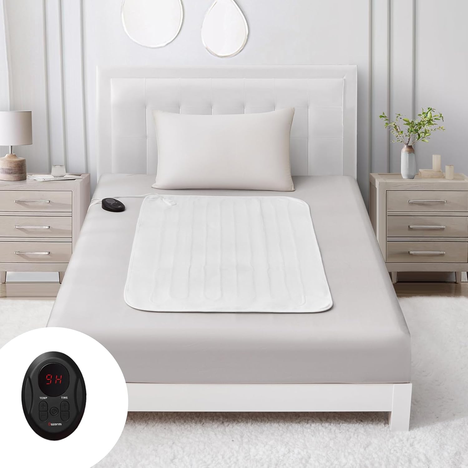Bwarm Electric Heated Mattress Pad Mini Twin Size for Comfort