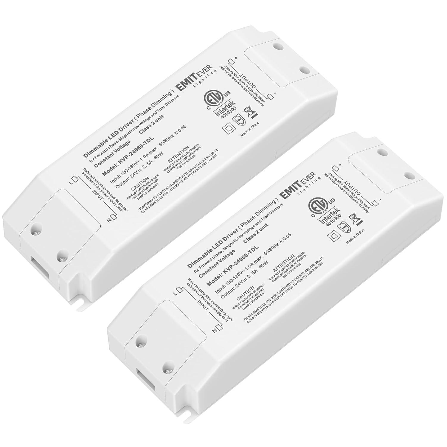 EMITEVER Triac Dimmable Driver for LED Lighting, 60W Power Supply
