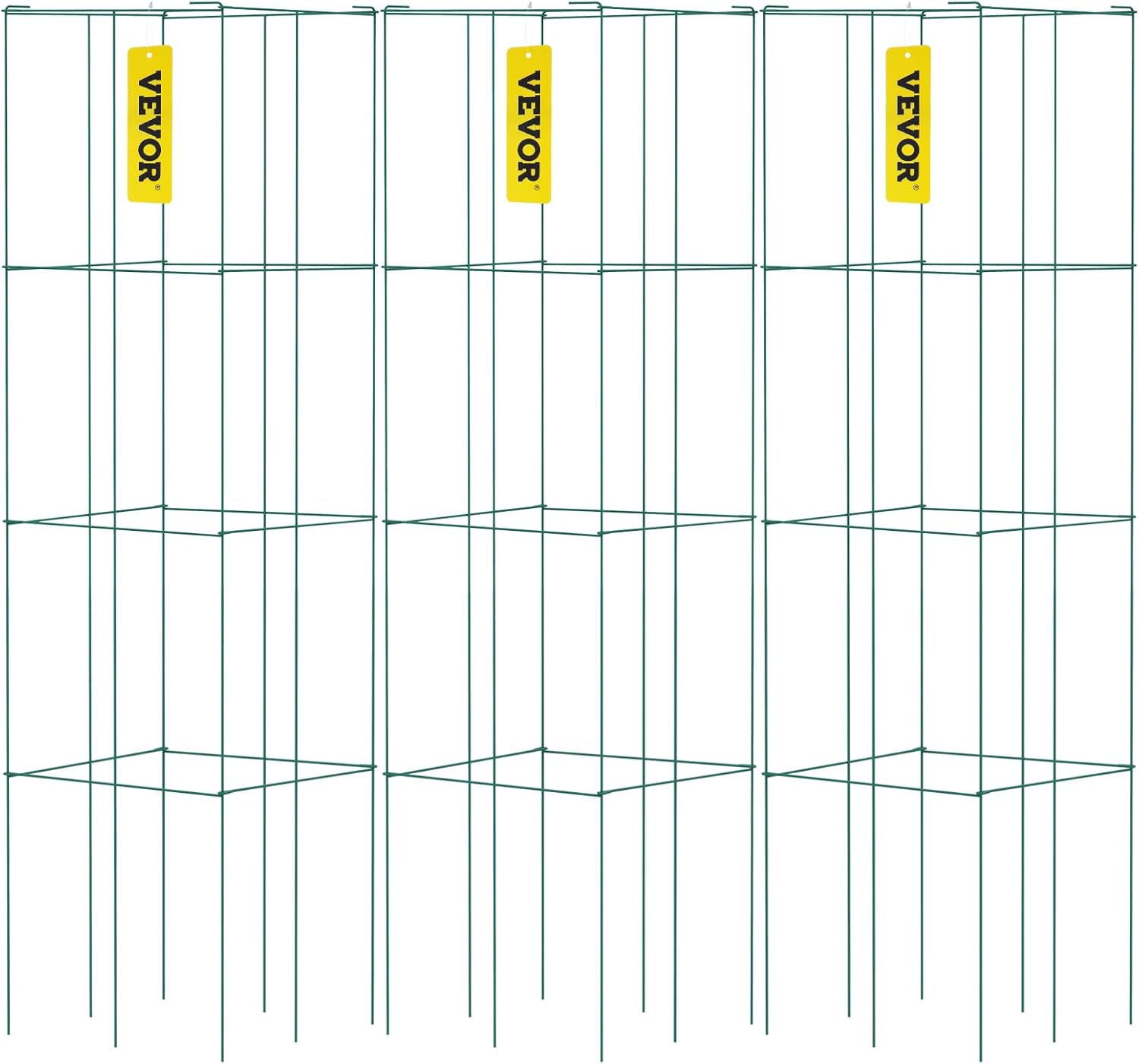 VEVOR Tomato Cages for Climbing Plants, 3 Packs of 39.4in Support