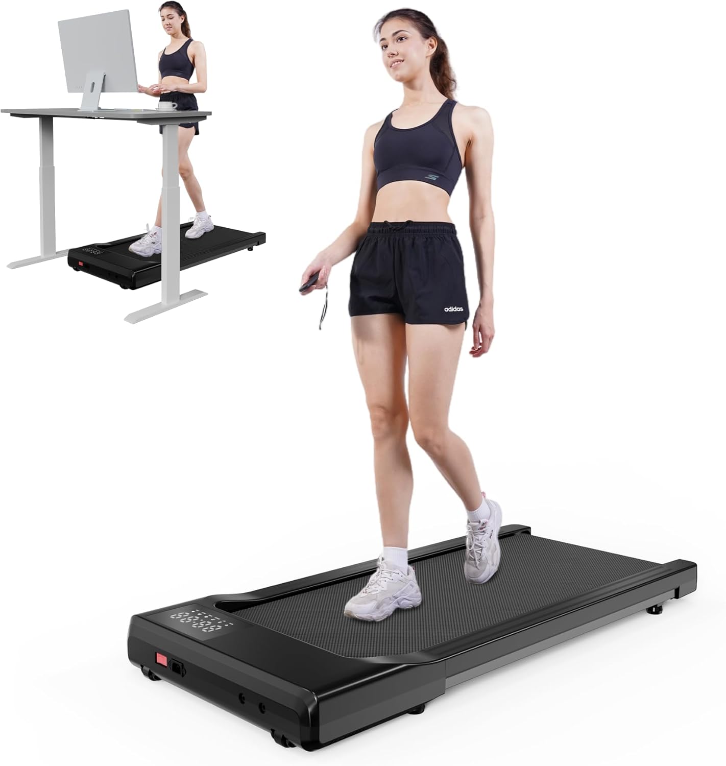 Superun Under Desk Treadmill - Quiet & Portable