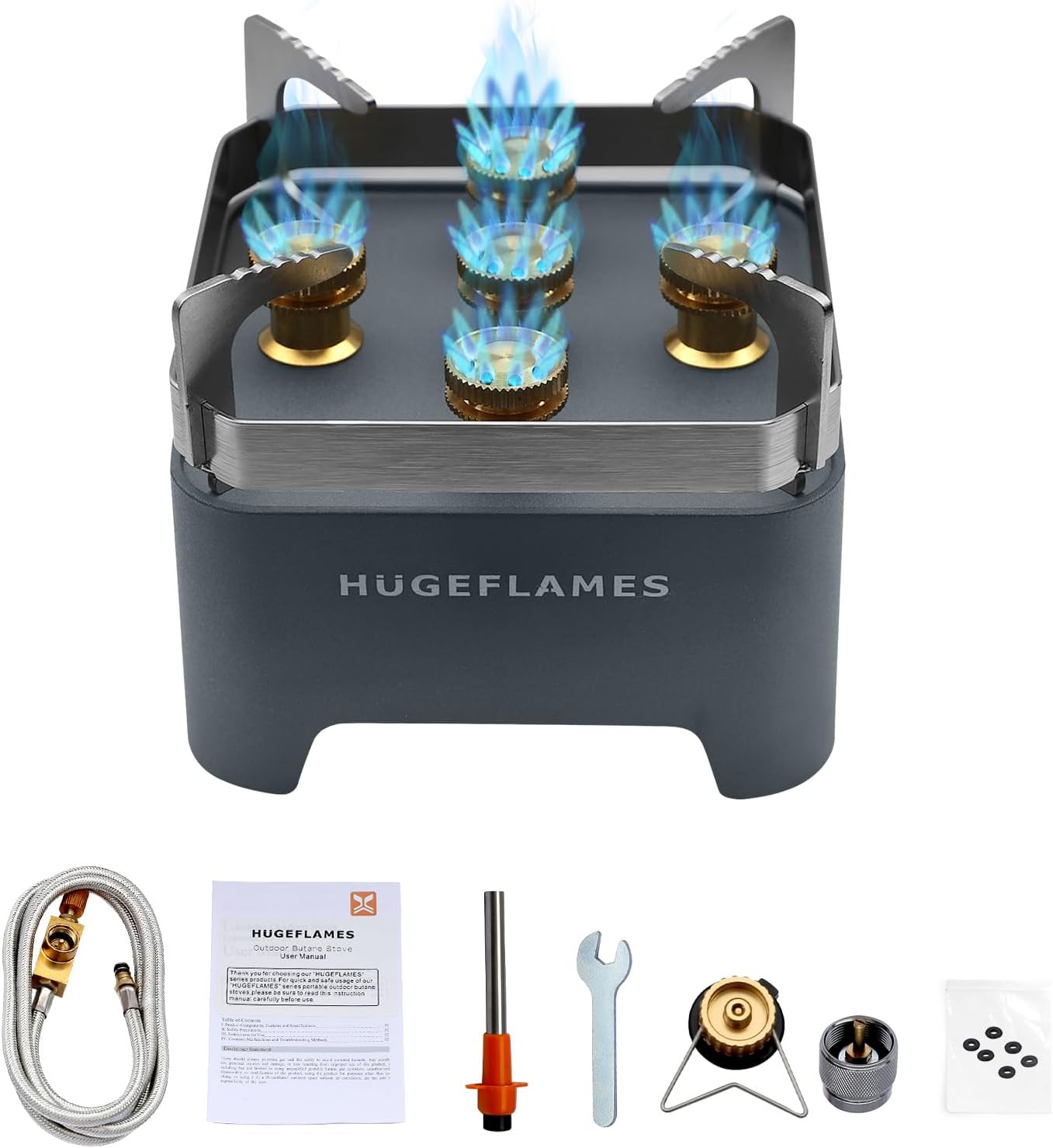 Compact Windproof Stove: HUGEFLAMES Power